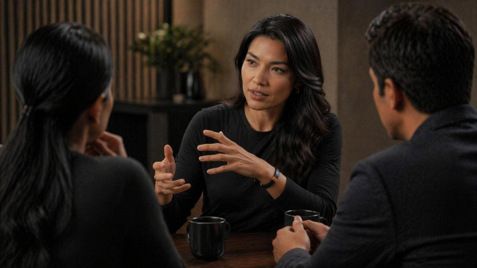 Founders collaborating in a professional meeting