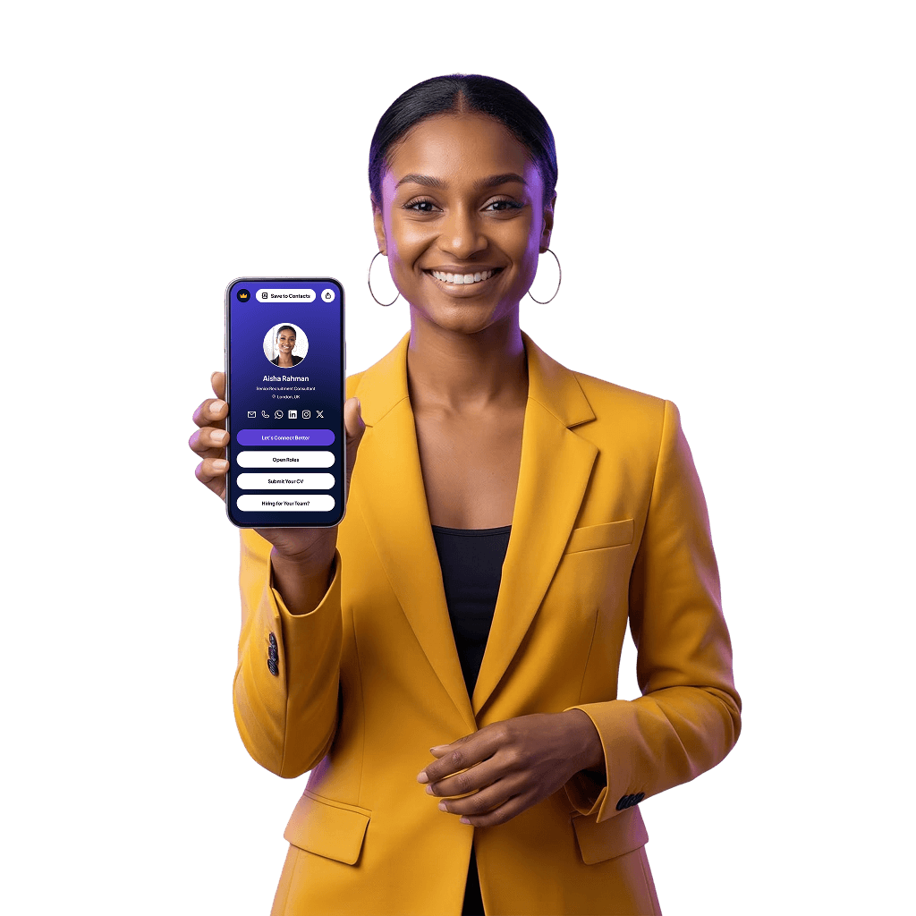Connect Better smart profile on a phone