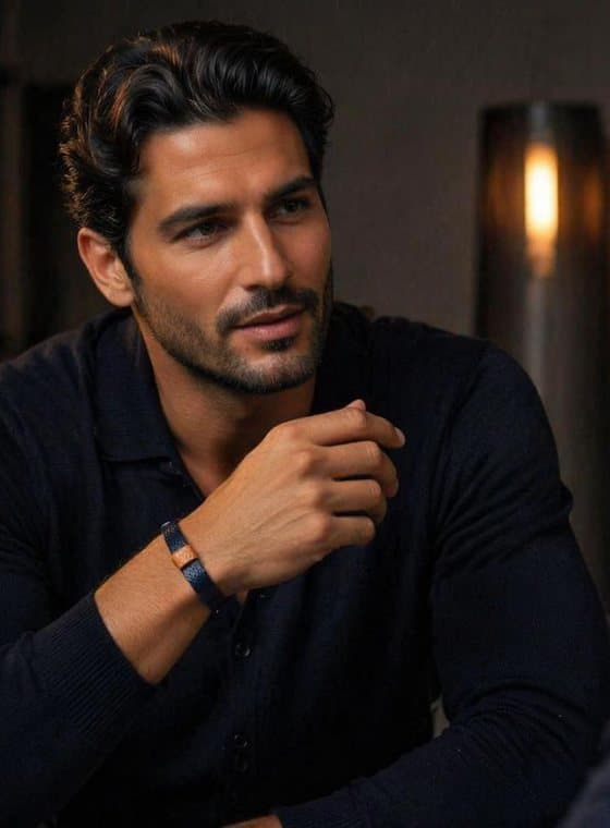 A consultant in conversation wearing the Signature Cuff